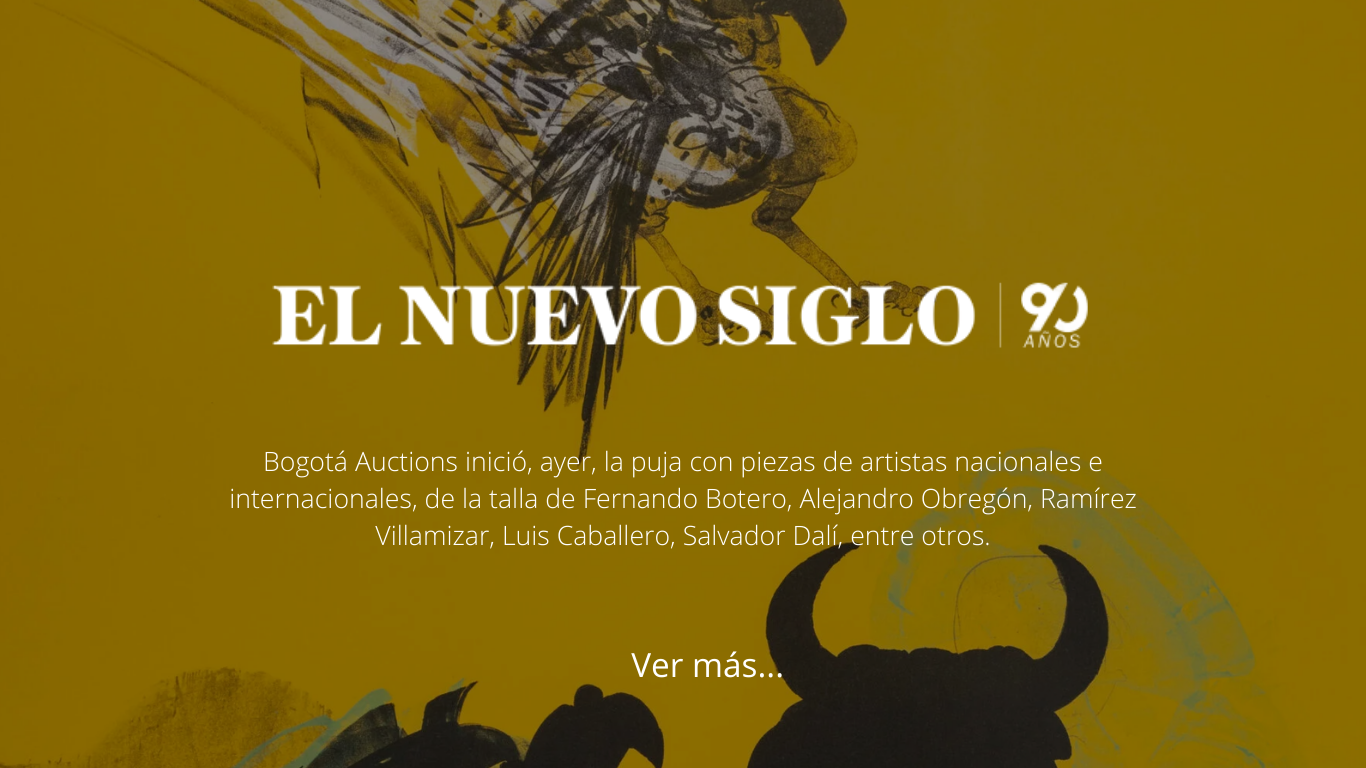 Imagen para artículo Heads up, check out the art auctions happening this week in Bogotá