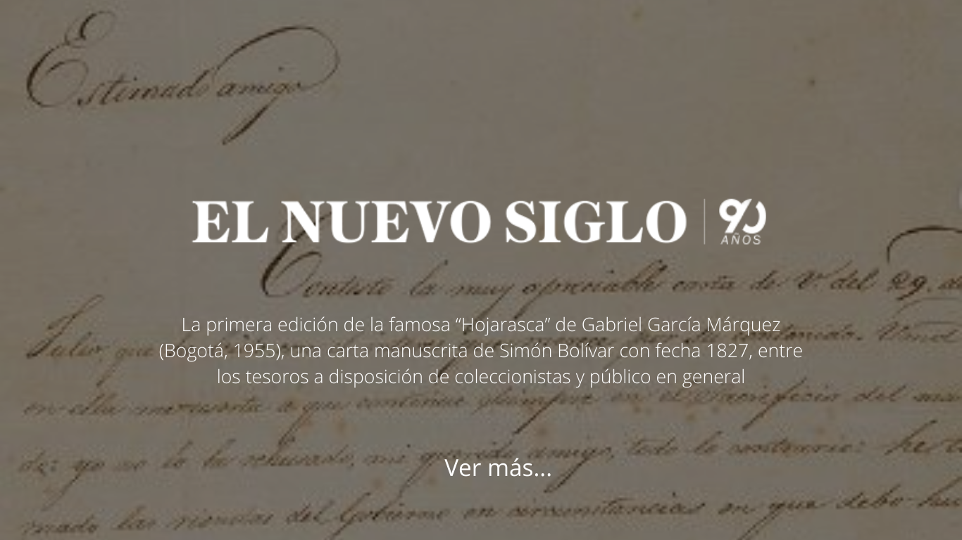 Imagen para artículo Libros, documentos y grabados antiguos, a subasta en Bogotá