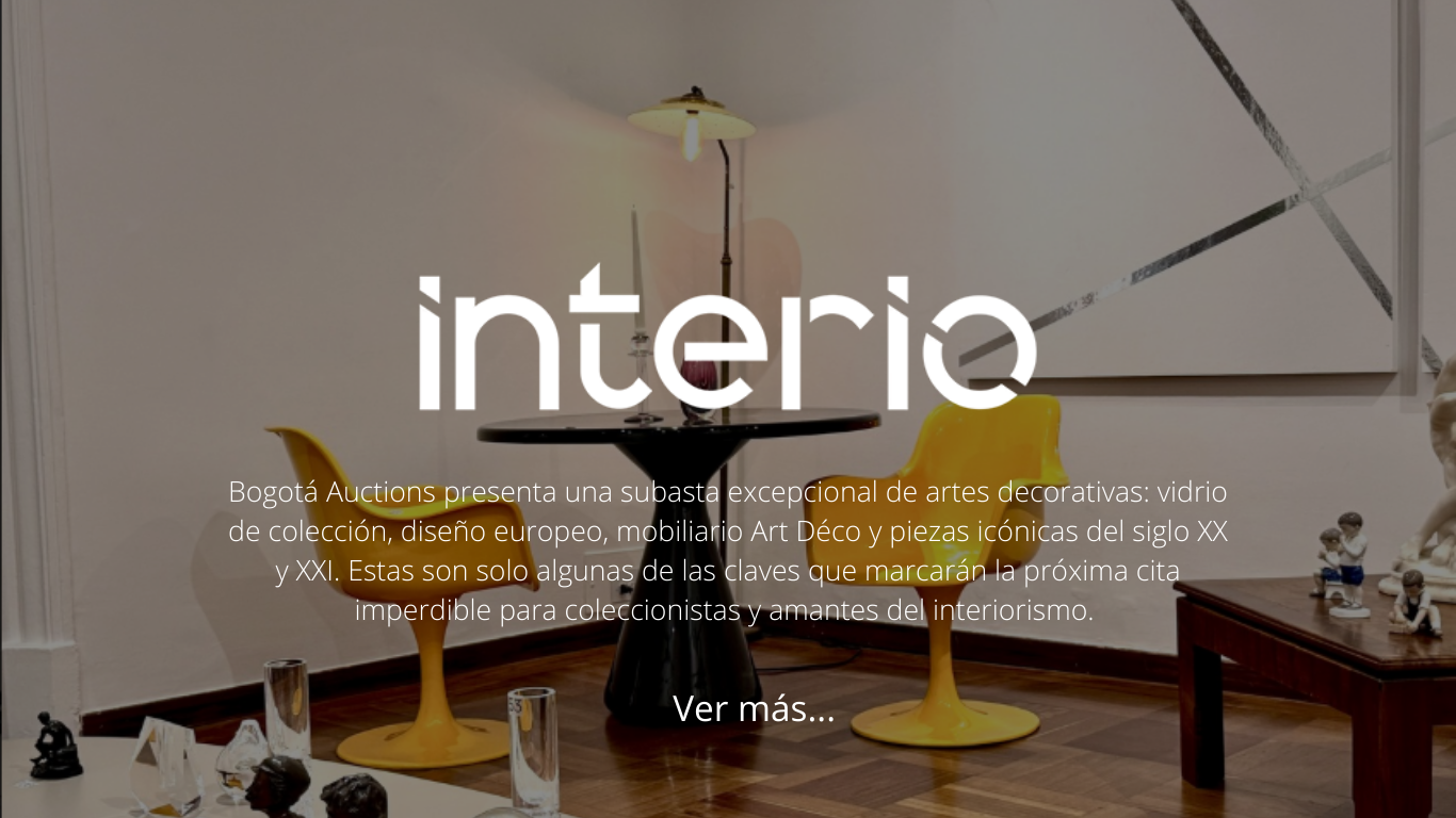Imagen para artículo Bogotá Auctions presenta una subasta excepcional de artes decorativas: vidrio, diseño y piezas icónicas
