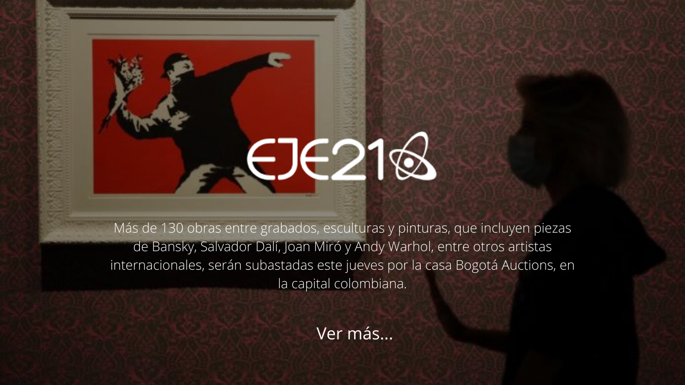 Imagen para artículo More than 130 works of art, including pieces by Dalí, Miró and Banksky, will be auctioned in Bogotá