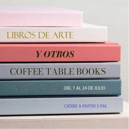 Libros de arte y otros coffee table books