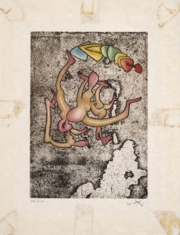 51   -  <p><span class="description">Roberto Matta. Mots desserre-freins (Las palabras sueltan frenos), 1972</span></p>