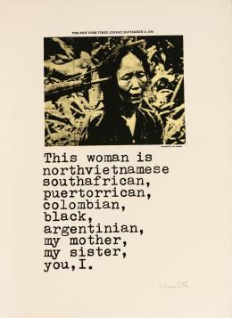 80   -  <p><span class="description">Liliana Porter. Afiche por el movimiento para la paz en EE.UU., 1970 </span></p>