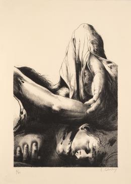 54   -  <p><span class="description">Luis Caballero. Sin título, de la serie Noche oscura de San Juan de la Cruz, 1977</span></p>