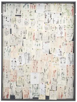 93   -  <p><span class="description">Lucas Ospina. Sin título (apuntes), 2003-2017</span></p>