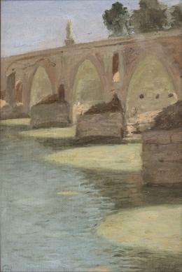 10   -  <p><span class="description">Ricardo Acevedo Bernal. Puente de Milvio, Roma, sin fecha </span></p>