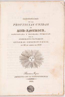 133   -  <span class="anexos">Constitución Argentina, 1819</span><br>