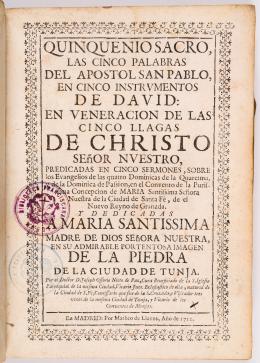 32   -  <span class="anexos">Quinquenio sacro de Osorio, 1712</span><br>