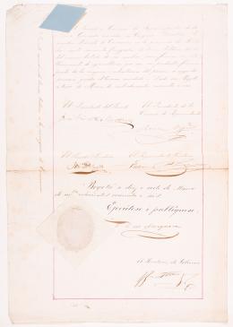 303   -  <span class="anexos">Dcto. con firma de Mosquera, 1846</span><br>