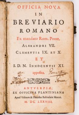 28   -  <span class="anexos">Breviario Romano, 1678</span><br>