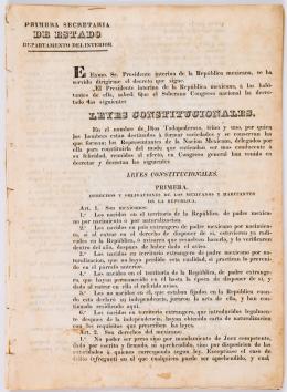 134   -  <span class="anexos">Siete Leyes. Rep. de Mexico, 1836</span><br>