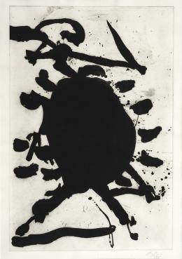 31   -  Robert Motherwell. Blackened sun (Sol ennegrecido), 1984 