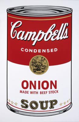 101   -  Andy Warhol. Campbell's Onion Made with Beef Stock Soup, 2018