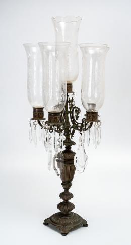 60   -  Candelabro con briseros.Baccarat. 