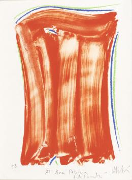 68   -  Olivier Debré. Composición en rojo, [1998]