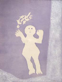 27   -  Rufino Tamayo. Niño con pájaro, 1976