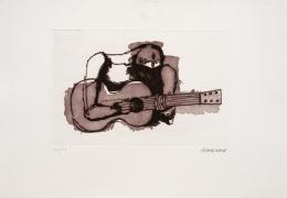 94   -  Oswaldo Guayasamín. [Guitarrista], [1984] 