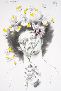 76   -  Enrique Grau. Flor asediada, 1996 