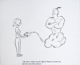 101   -  Pablo Helguera. Artoon (My 3 wishes are for Marta Traba to curate me into her next three shows), 2022