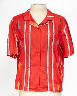 121   -  Camisa con diseño mexicano, década de 1980