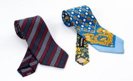 49   -  Par de corbatas. Stefano Ricci y Versace, década de 1990 