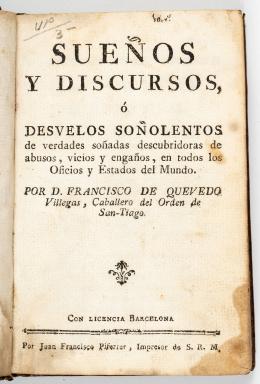 30   -  Quevedo-Sueños y discursos c. 1790