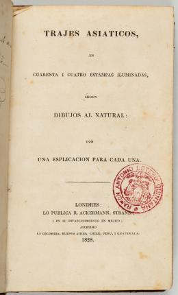 107   -  Trajes asiáticos en grabados, 1828