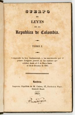 165   -  Leyes de Colombia, 1825