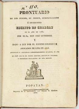 190   -  Prontuario juicios en Charcas, 1836