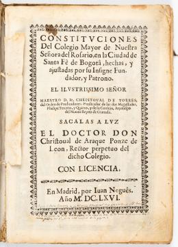 50   -  Constituciones del Rosario, 1666