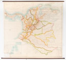 135   -  Mapa Colombia gran formato, 1920