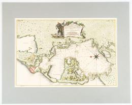 127   -  Plano Bahía  Cartagena Ulloa, 1748