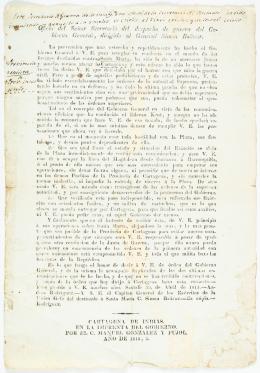 171   -  Oficio guerra a Bolívar, 1815