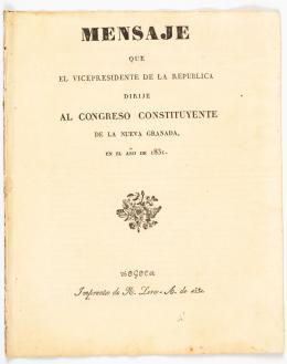 103   -  Mensaje del vicepresidente 1831