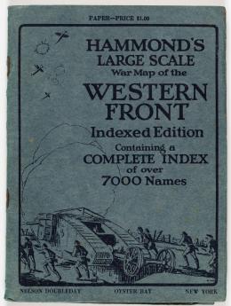 146   -  War Map Western Front 1917 & 7000 names