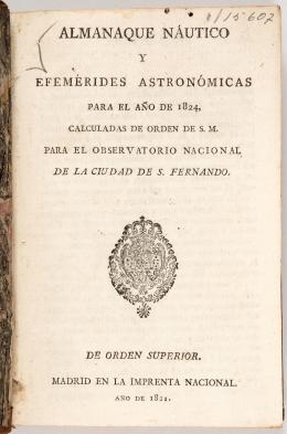 48   -  Almanaque Náutico Y astronómico 1824
