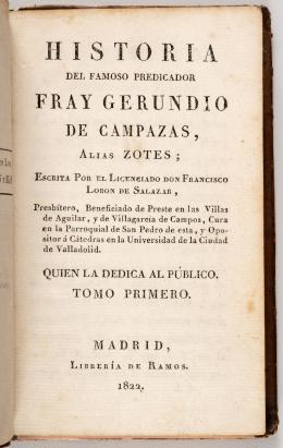 69   -  5 T. Historia Fray Gerundio, 1822
