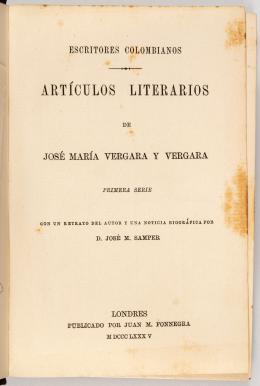 90   -  Artículos Literarios Vergara 1885