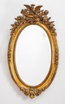 118   -  Espejo ovalado de boda estilo Louis XV