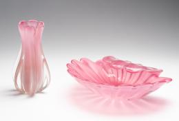 15   -  Jarrón y centro de mesa. De Luigi Onesto para Vetreria Artistica Oball. 