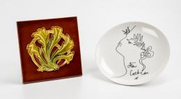 11   -  Plato "Orfeo" de Jean Cocteau y azulejo de Henry Richards.