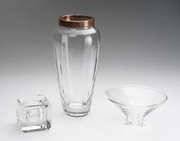 164   -  Candelero, florero y dulcera. De Vera Wang para Wedgwood - Lenox - Steuben