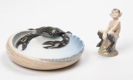 56   -  Bowl de cangrejo y Fauno. De Jøgen Balslev y Christian Thomsen para Royal Copenhagen. 