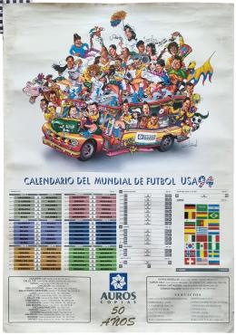 27   -  Calendario del mundial de fútbol USA 98. 