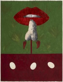 37   -  Al alcance de la atractiva tentación de mi ñame adornado de chiles picantes. 2007. 