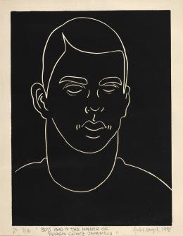 57   -  Félix ÁngelColombia, 1949. Boy's head in the manner of Ignacio Gómez Jaramillo, 1998