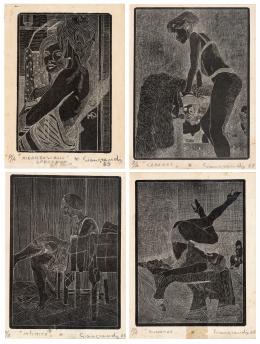 104   -  Umberto Giangrandi Italia, 1943. Mirandosi allo specchio; Cabaret; Íntima y Suspenze, 1965