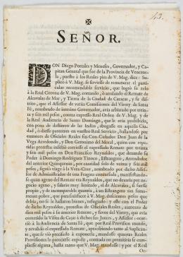 142   -  Disputa de Alcabalas Caracas, 1730