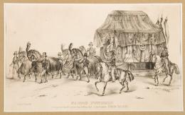 75   -  Carro fúnebre restos Bolívar, 1844