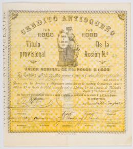 46   -  Acción de Crédito Antioqueño, 1900
